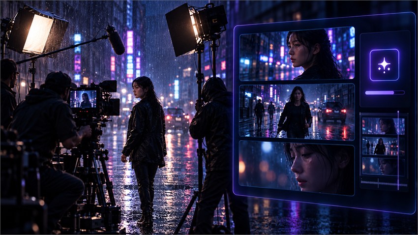 Traditional vs AI movie production workflow Traditional vs AI movie production workflow