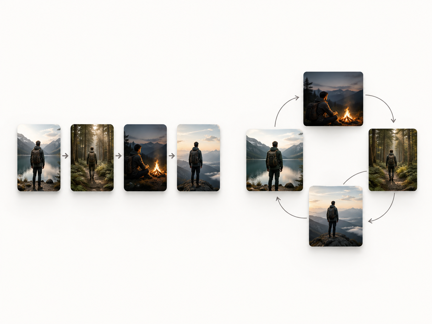 Linear and nonlinear storytelling storyboard Linear and nonlinear storytelling storyboard