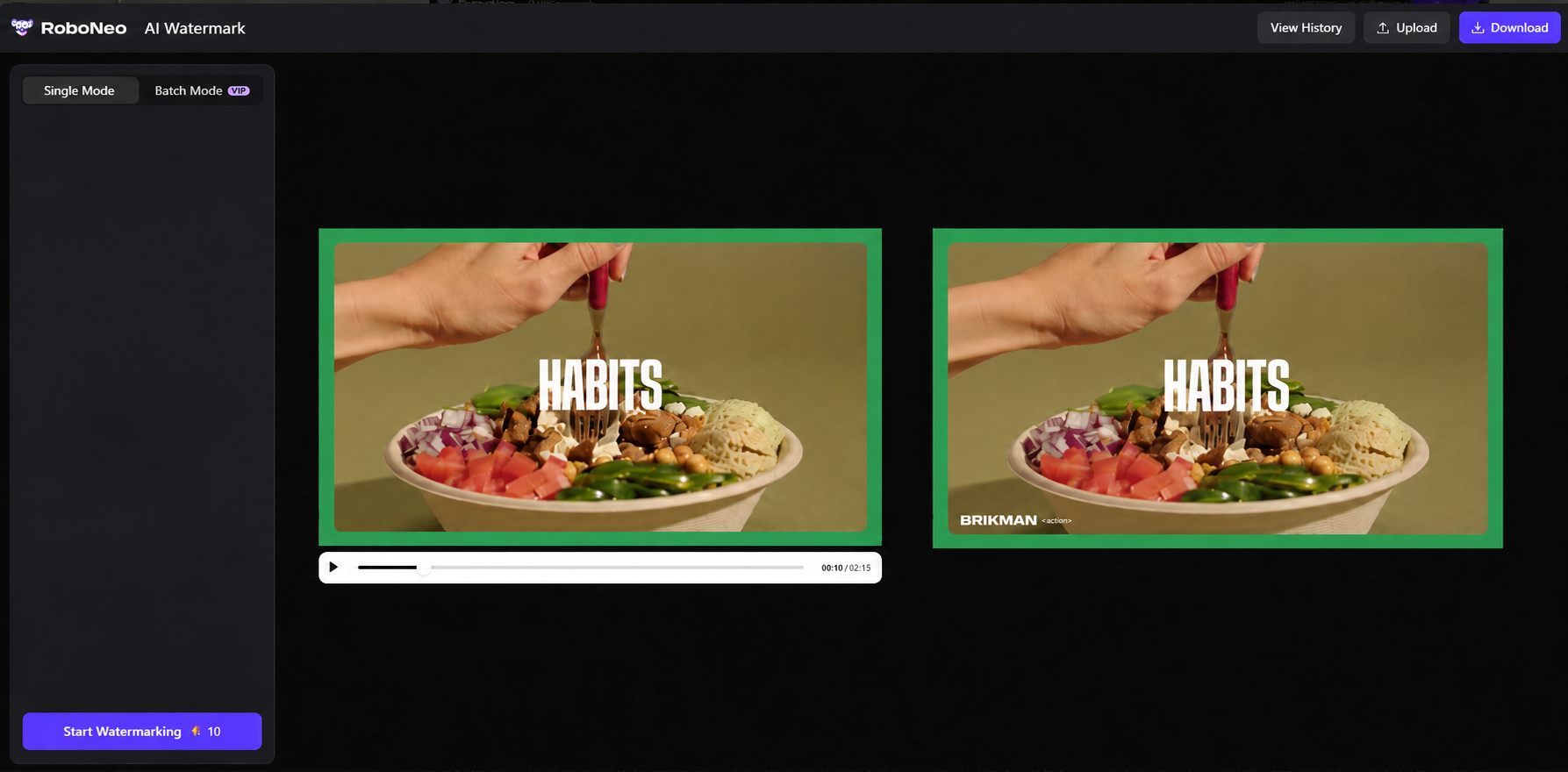 RoboNeo AI Watermark Video Tool