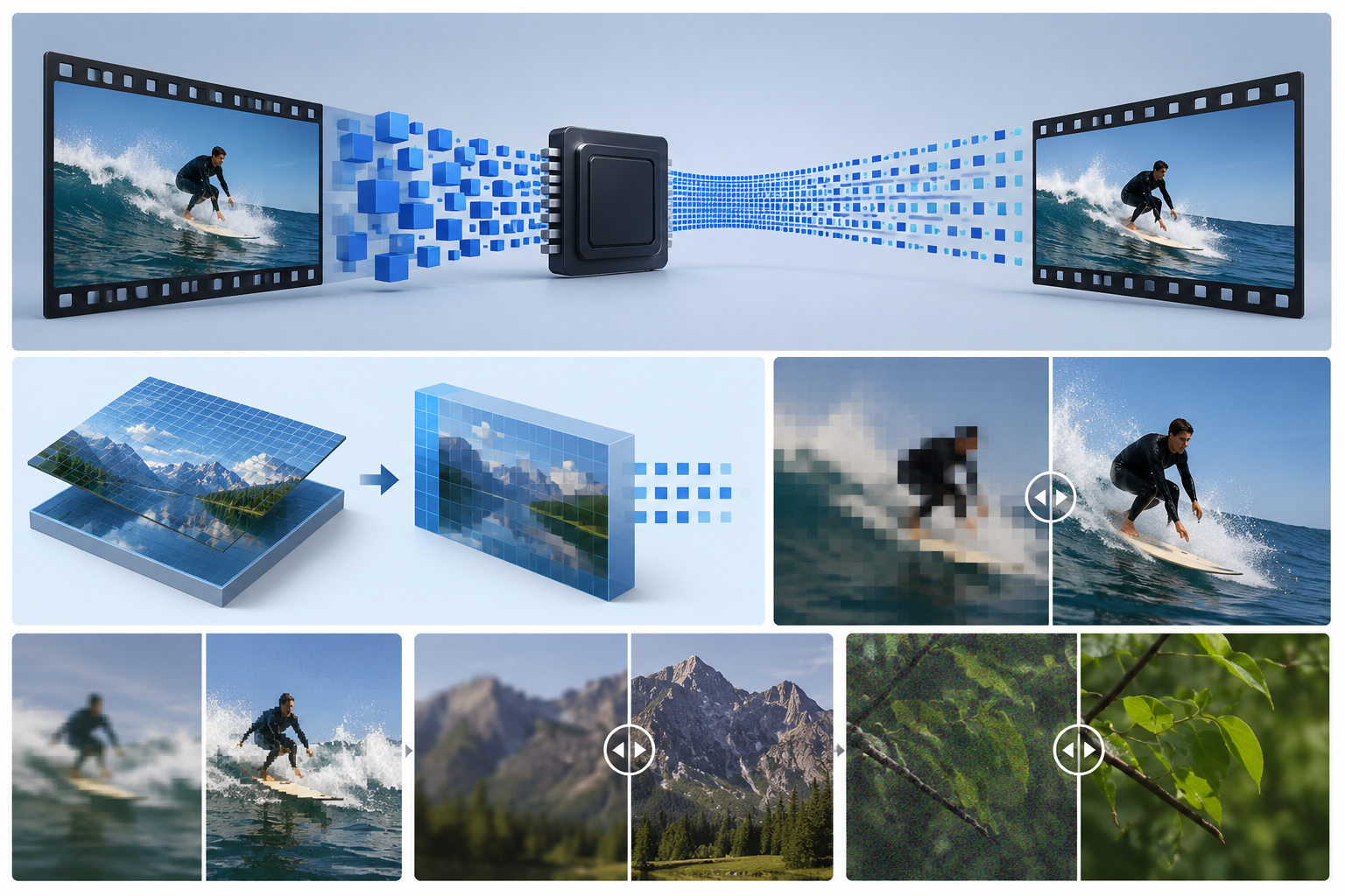 RoboNeo AI 4K Video Upscaler Comparison