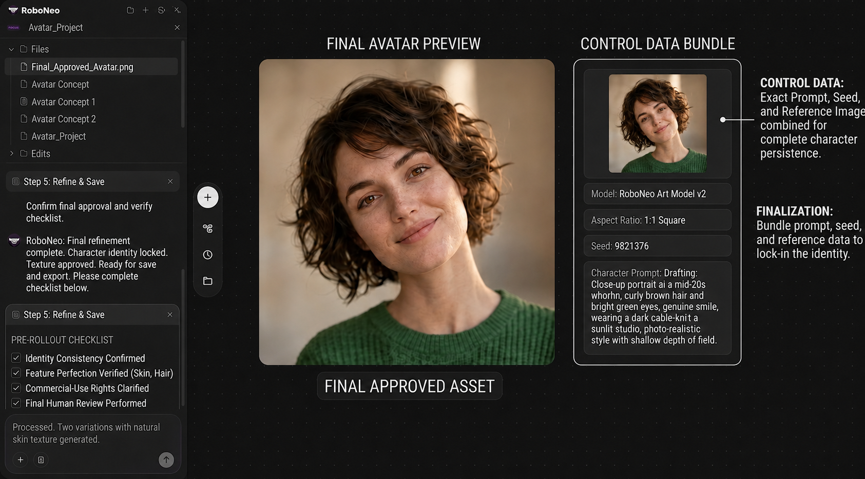 RoboNeo AI avatar generator preview