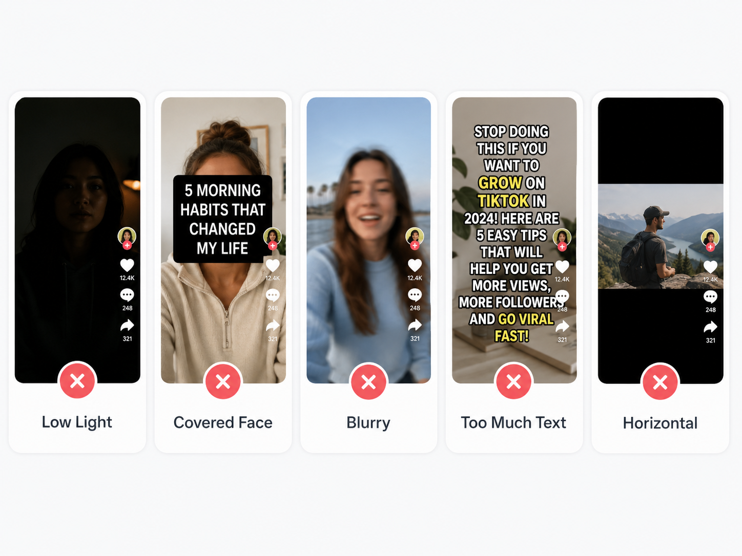 Common TikTok video mistakes to avoid