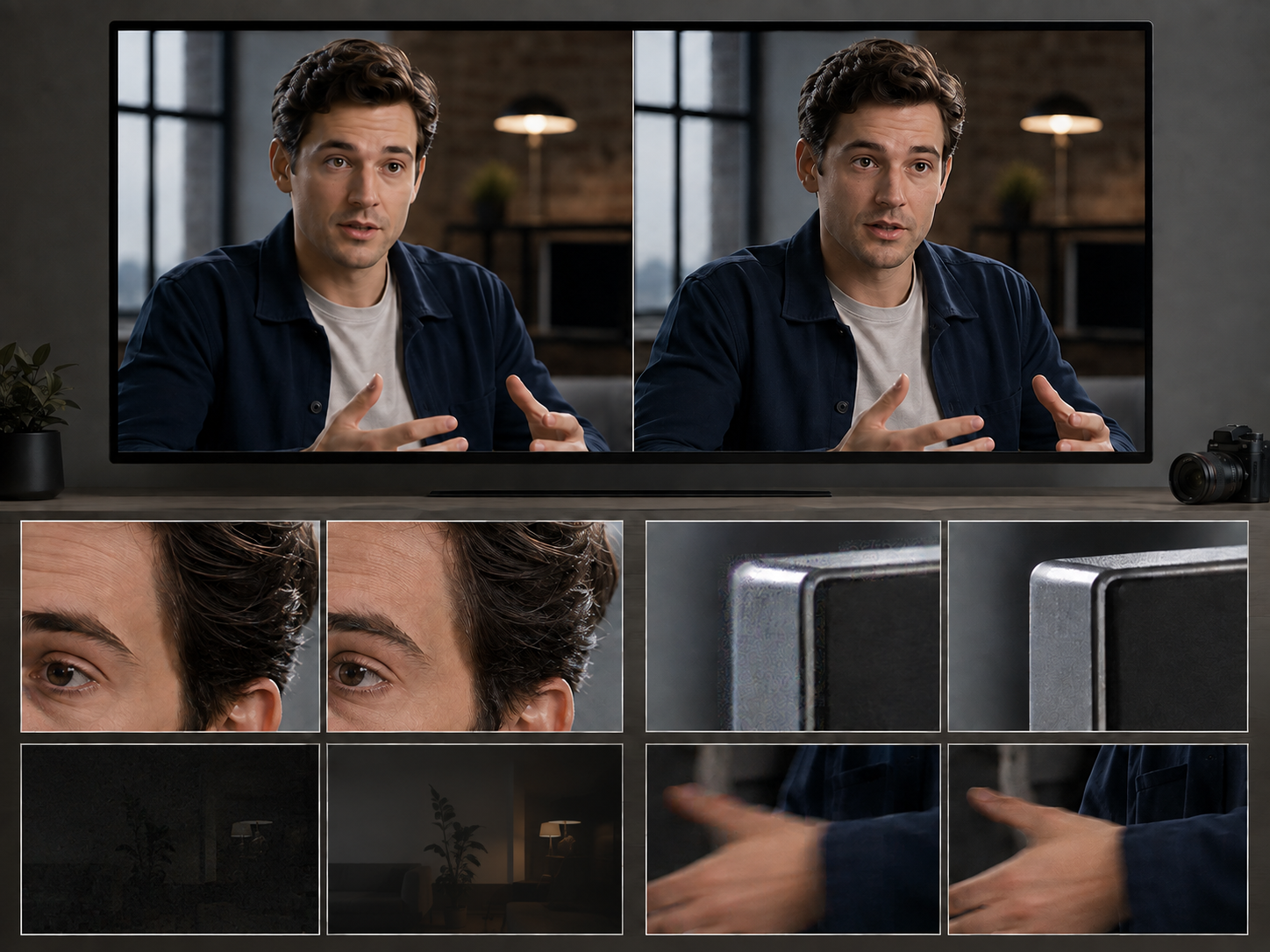 RoboNeo AI Video Enhancer for motion blur