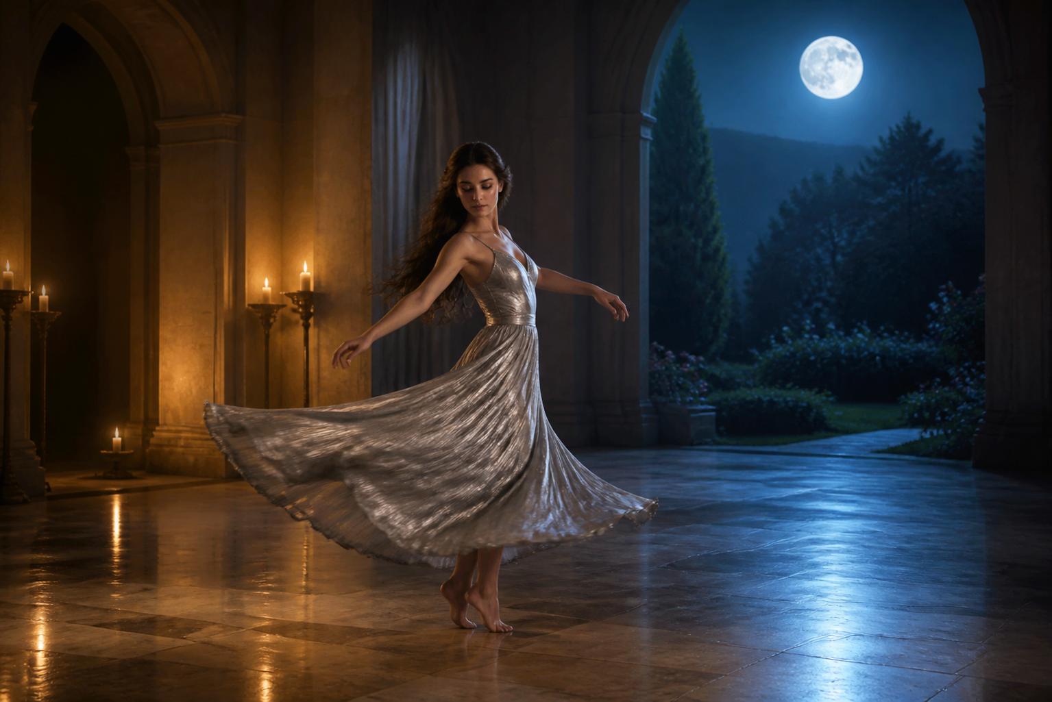RoboNeo AI dance video generator moonlight dance