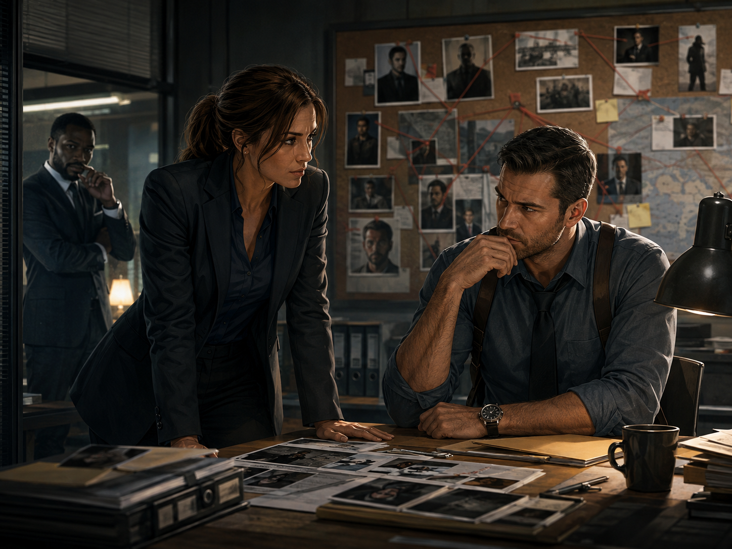 Show bible character dynamics detective scene