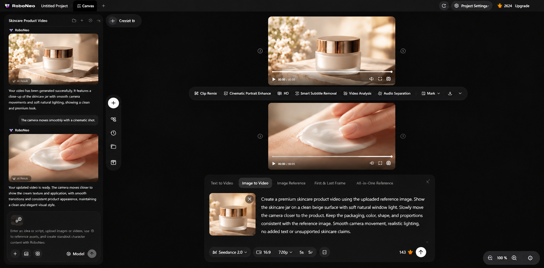 RoboNeo AI image-to-video generator