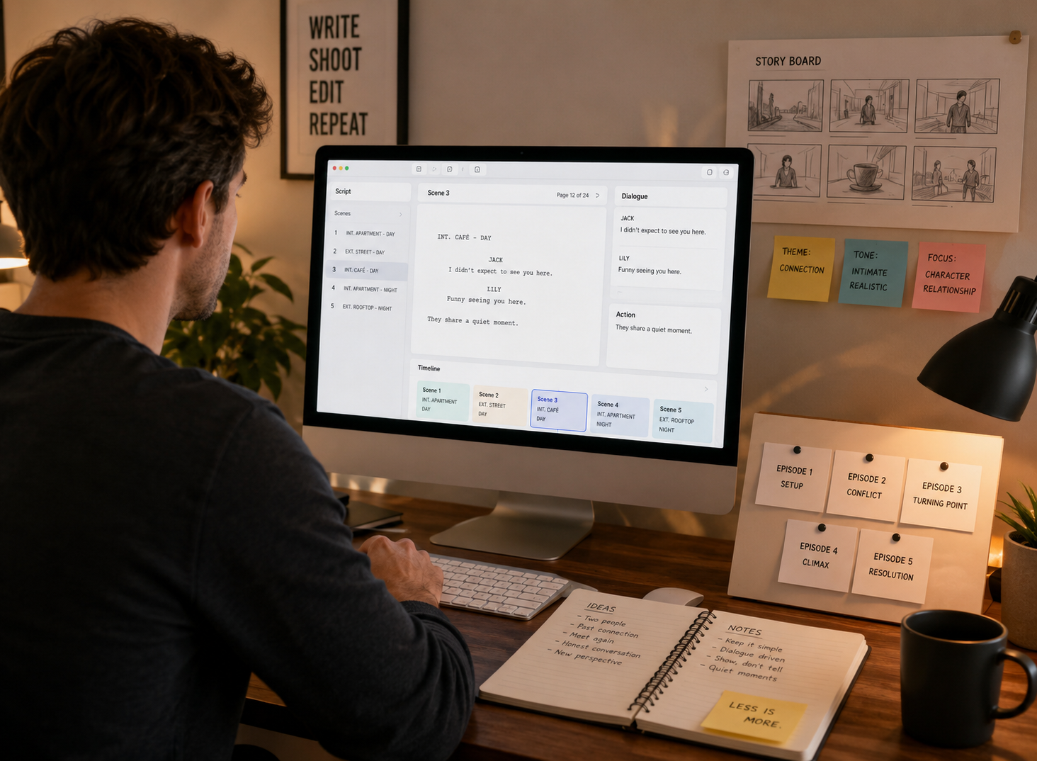 RoboNeo AI Script Generator Workspace