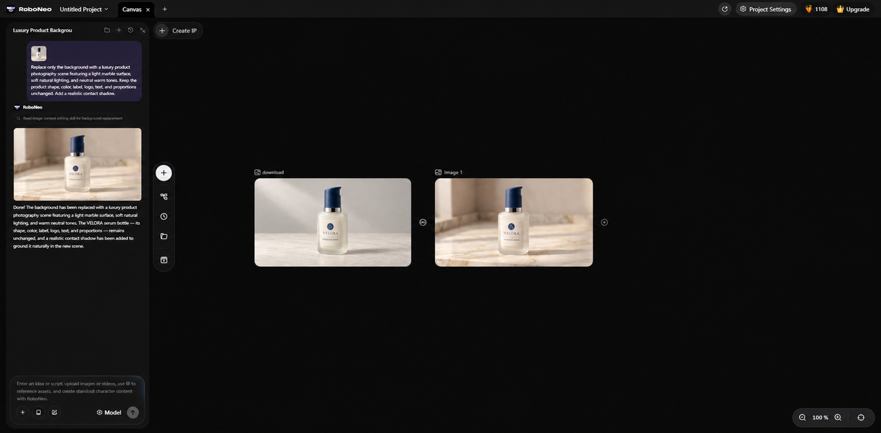 RoboNeo AI background generator for skincare RoboNeo AI background generator for skincare