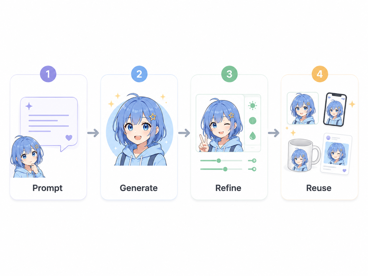 RoboNeo AI Character Generator workflow
