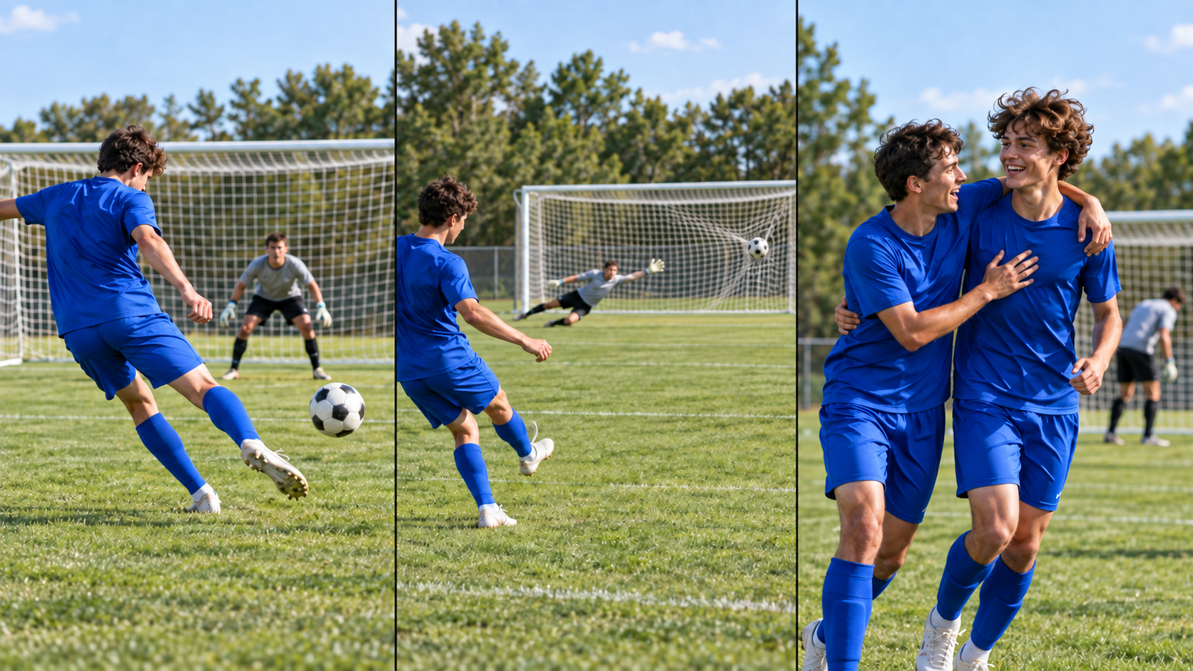 Soccer highlight video goal sequence