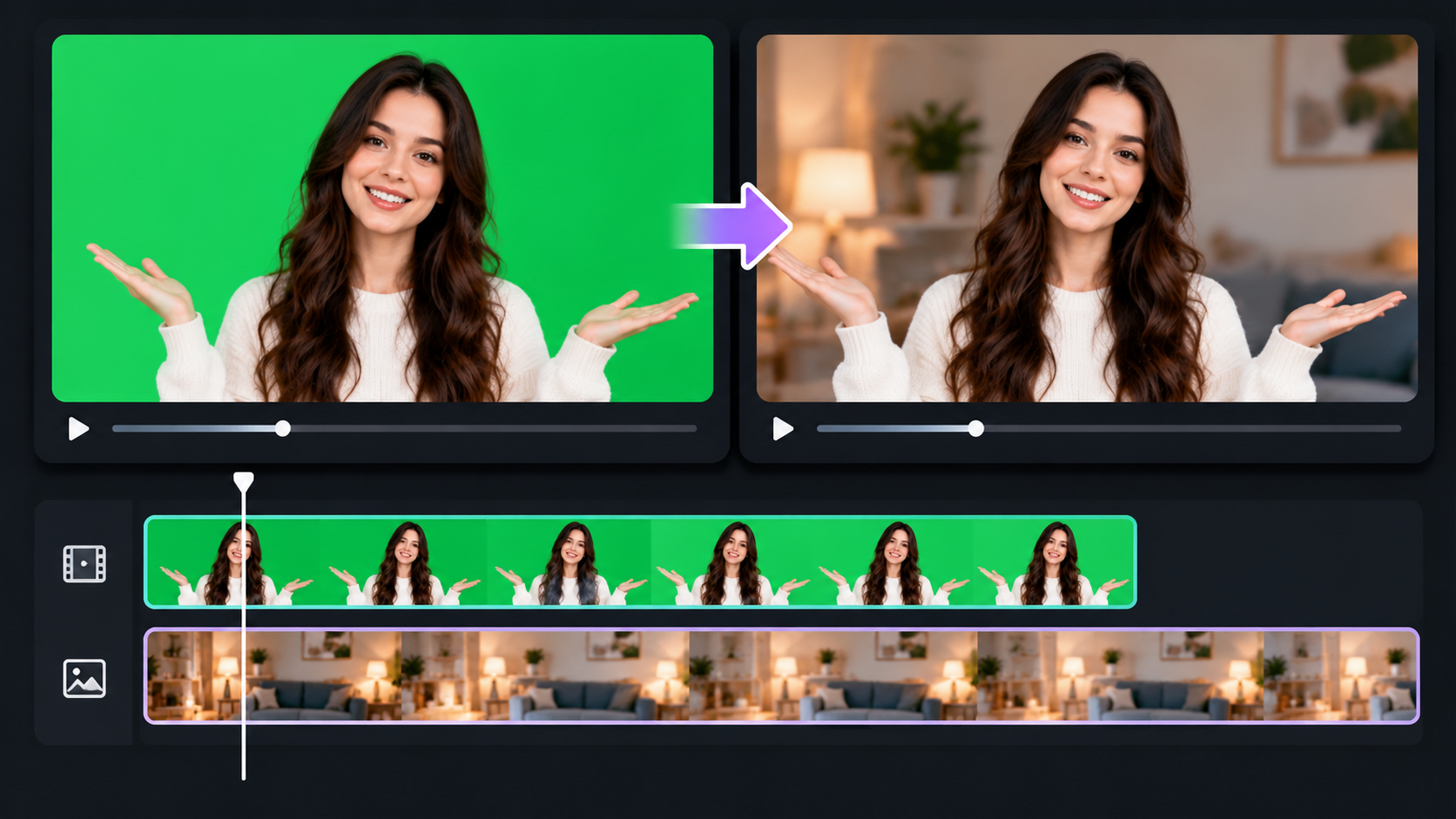 Remove green screen