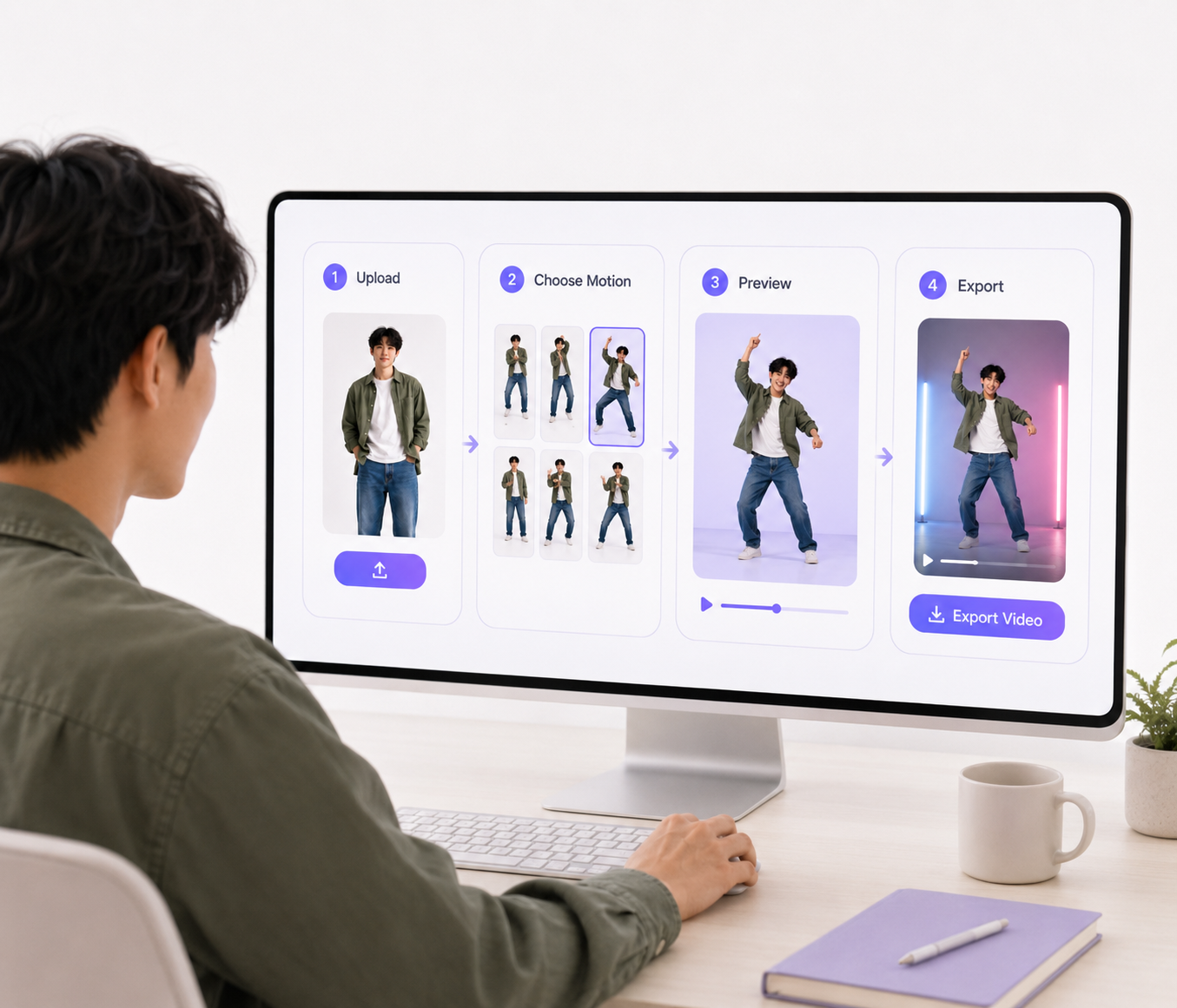 Creating an AI dance video in four steps