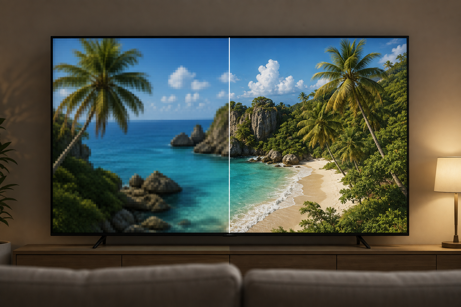 RoboNeo AI Video Enhancer for 4K TV