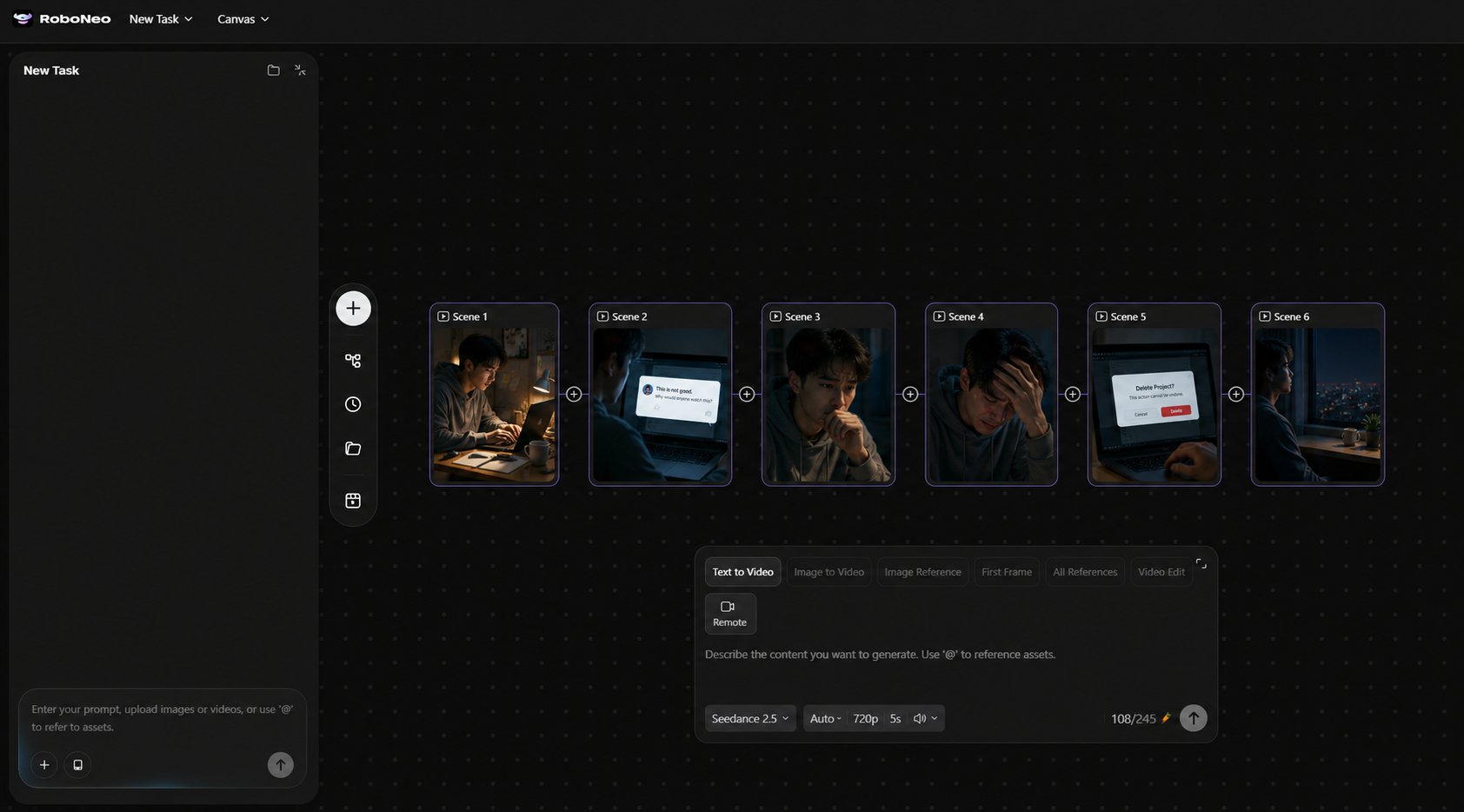 RoboNeo AI video scene creation workflow RoboNeo AI video scene creation workflow