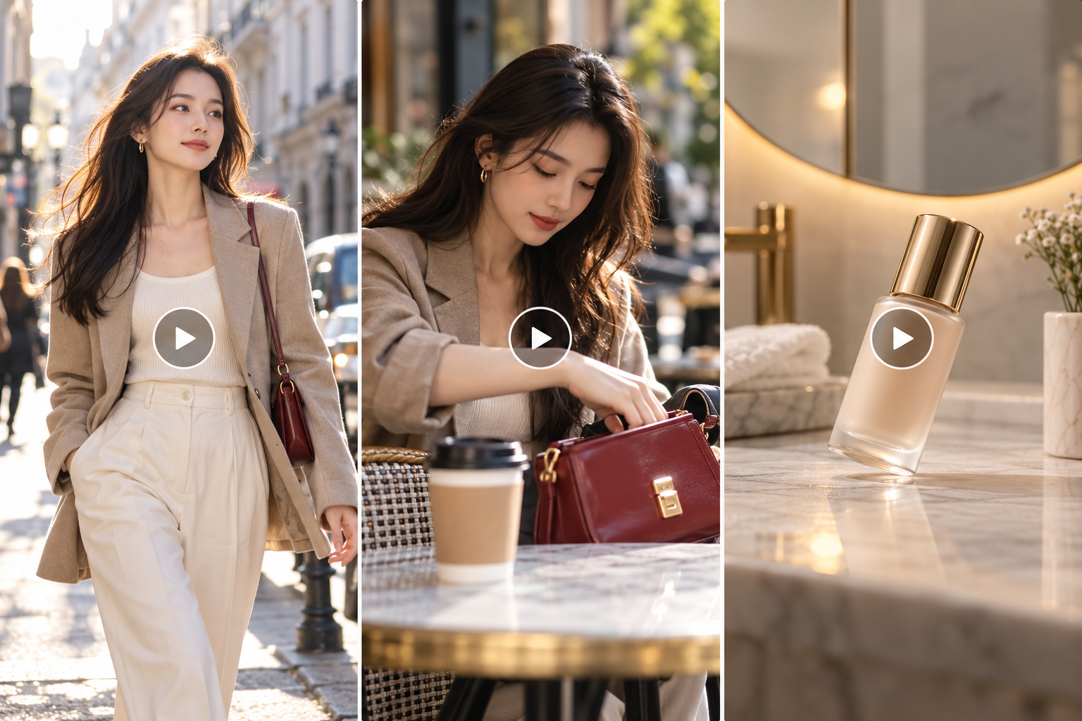 Kling AI lifestyle and skincare video generation
