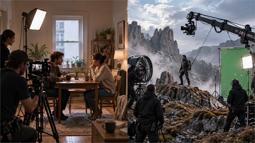 Simple vs complex movie production costs Simple vs complex movie production costs