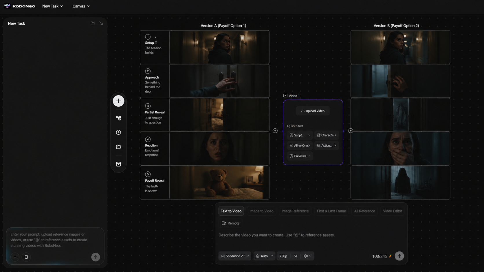 RoboNeo AI Video Generator storyboard RoboNeo AI Video Generator storyboard