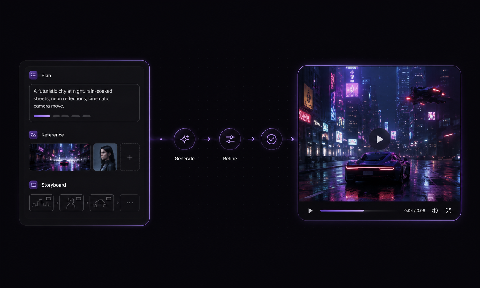 RoboNeo AI video generator workflow