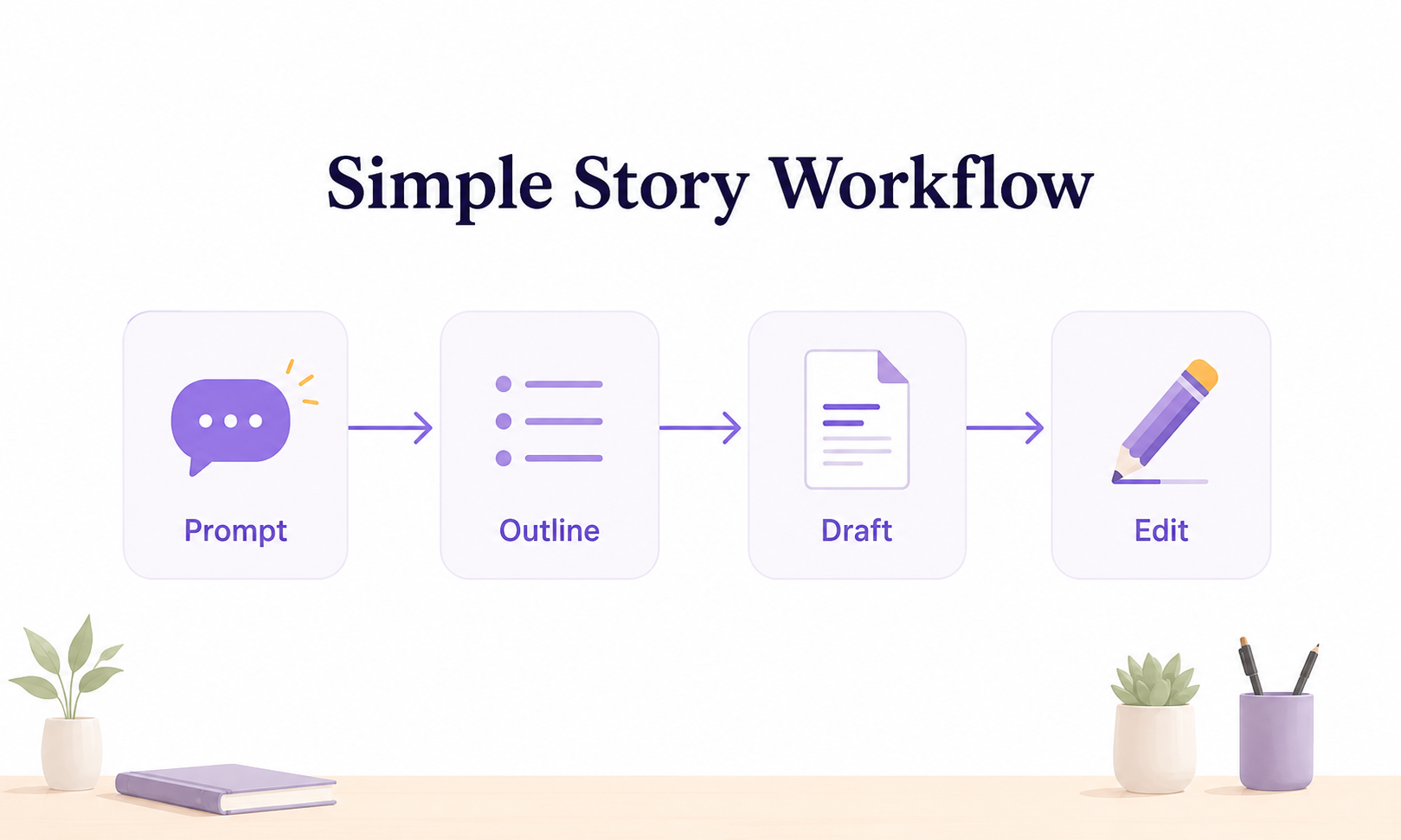 RoboNeo AI Writer Simple Story Workflow
