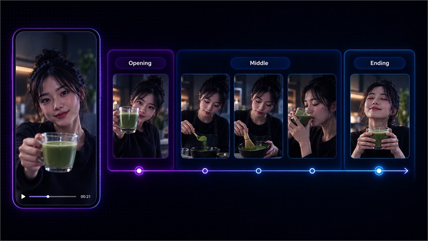 TikTok video opening middle and ending structure TikTok video opening middle and ending structure