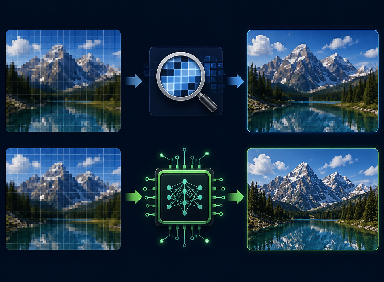 RoboNeo AI Video Upscaling Comparison