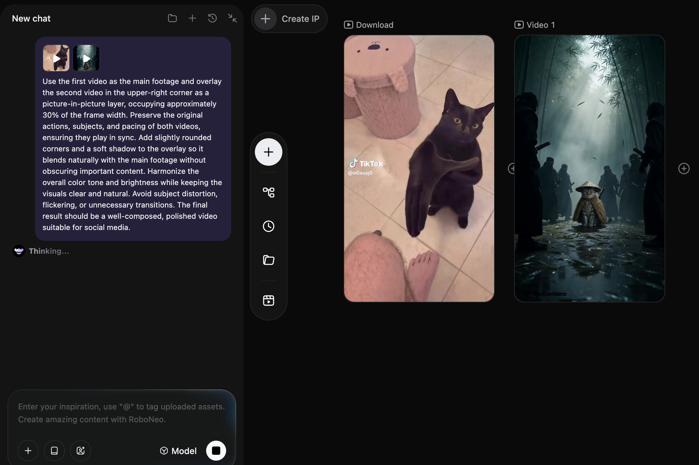 RoboNeo AI video editing for video overlays RoboNeo AI video editing for video overlays