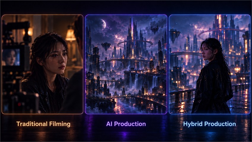Traditional AI and hybrid movie production Traditional AI and hybrid movie production
