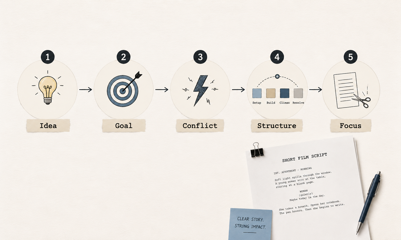 RoboNeo AI Video Script Generator Steps