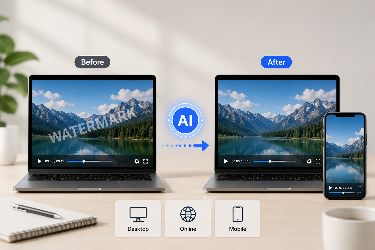 RoboNeo AI Video Watermark Remover