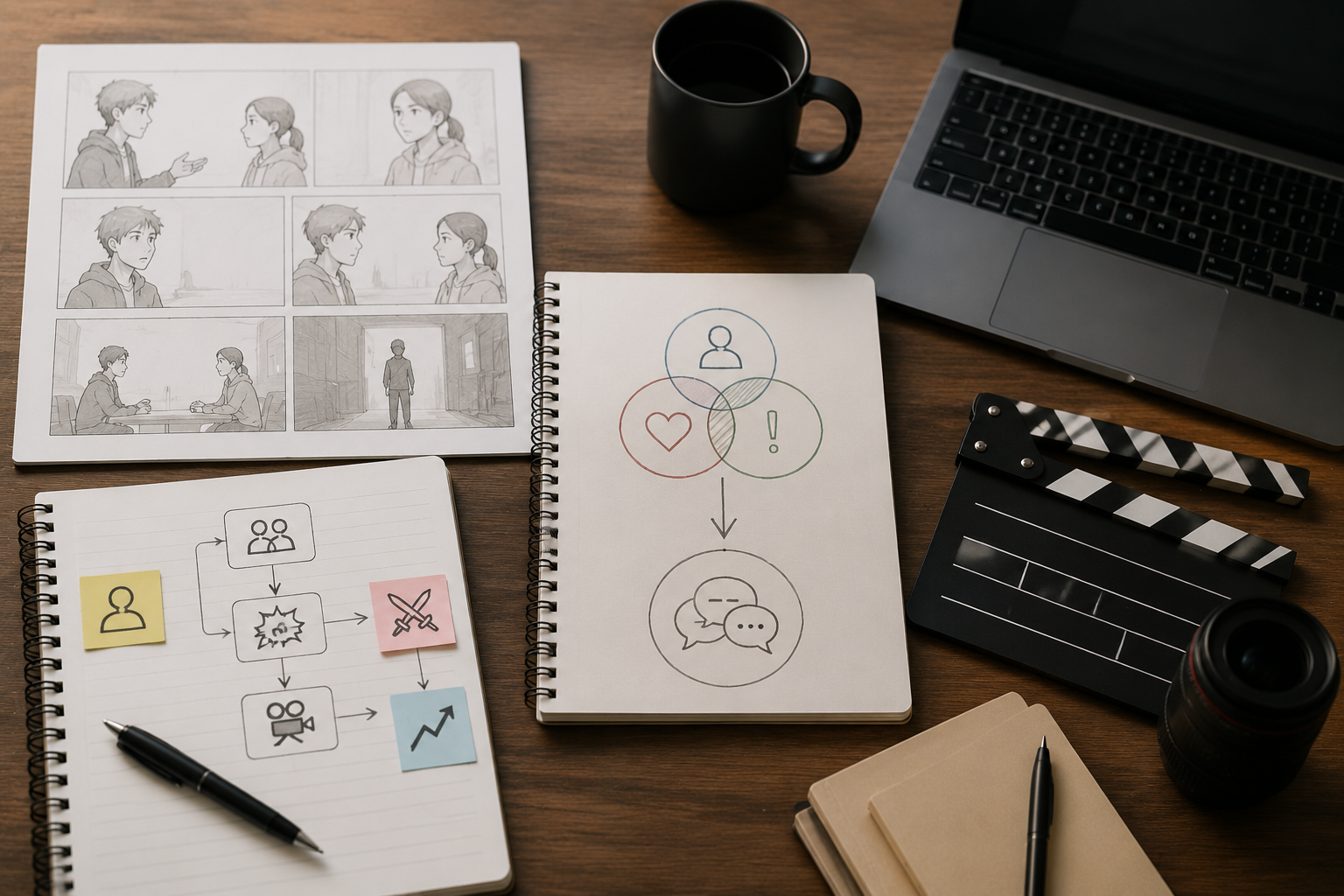 Video script dialogue planning workflow Video script dialogue planning workflow