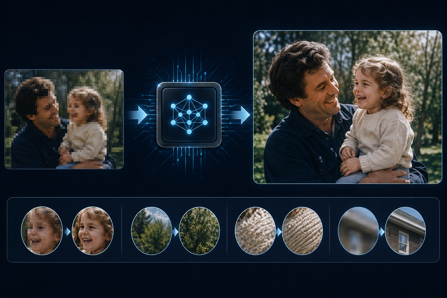 RoboNeo AI Video Upscaler for Family Videos