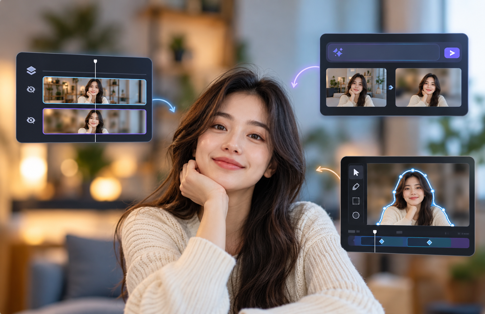 RoboNeo AI video background blur editing RoboNeo AI video background blur editing