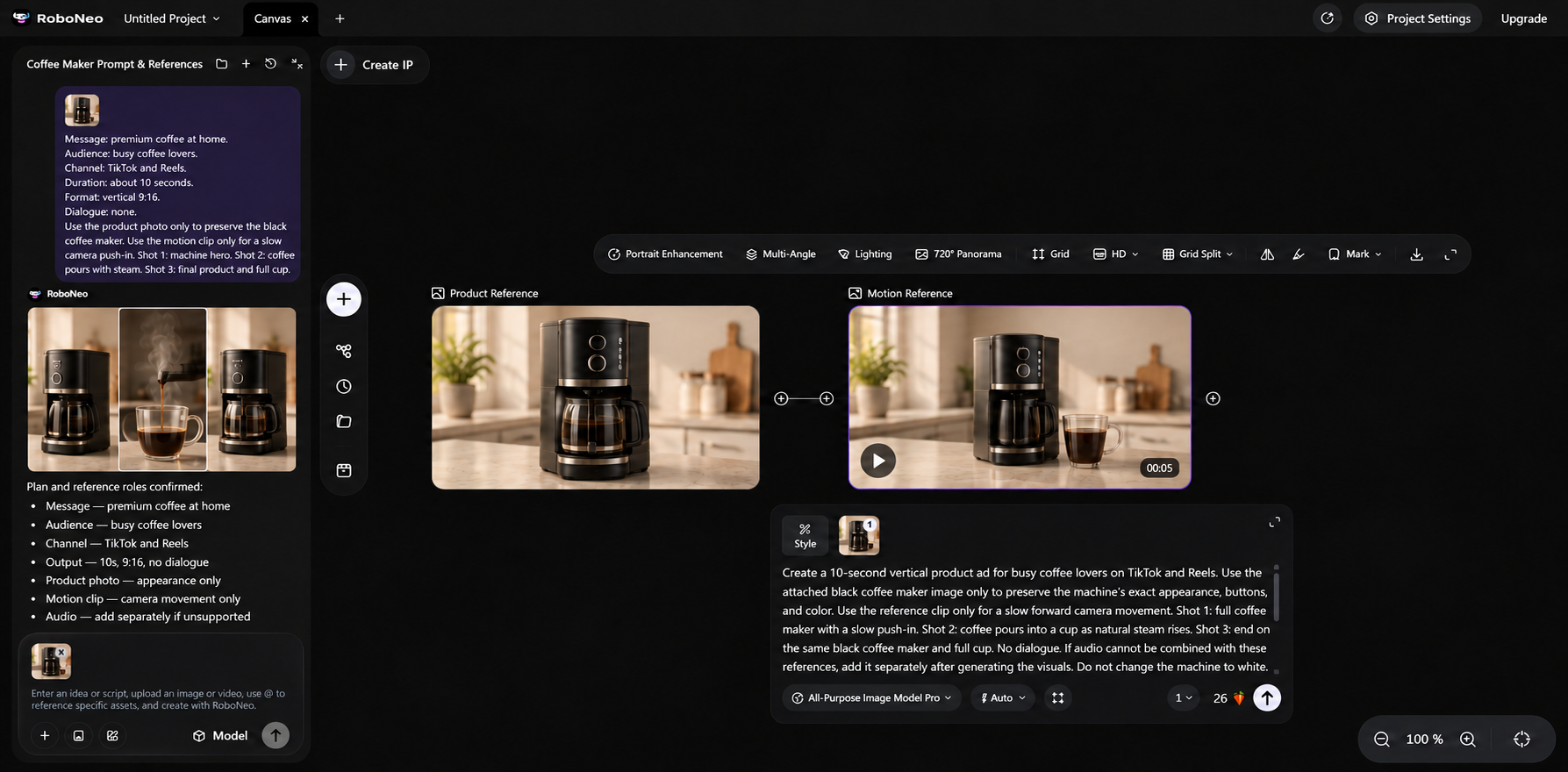 RoboNeo AI video generator for coffee ads RoboNeo AI video generator for coffee ads