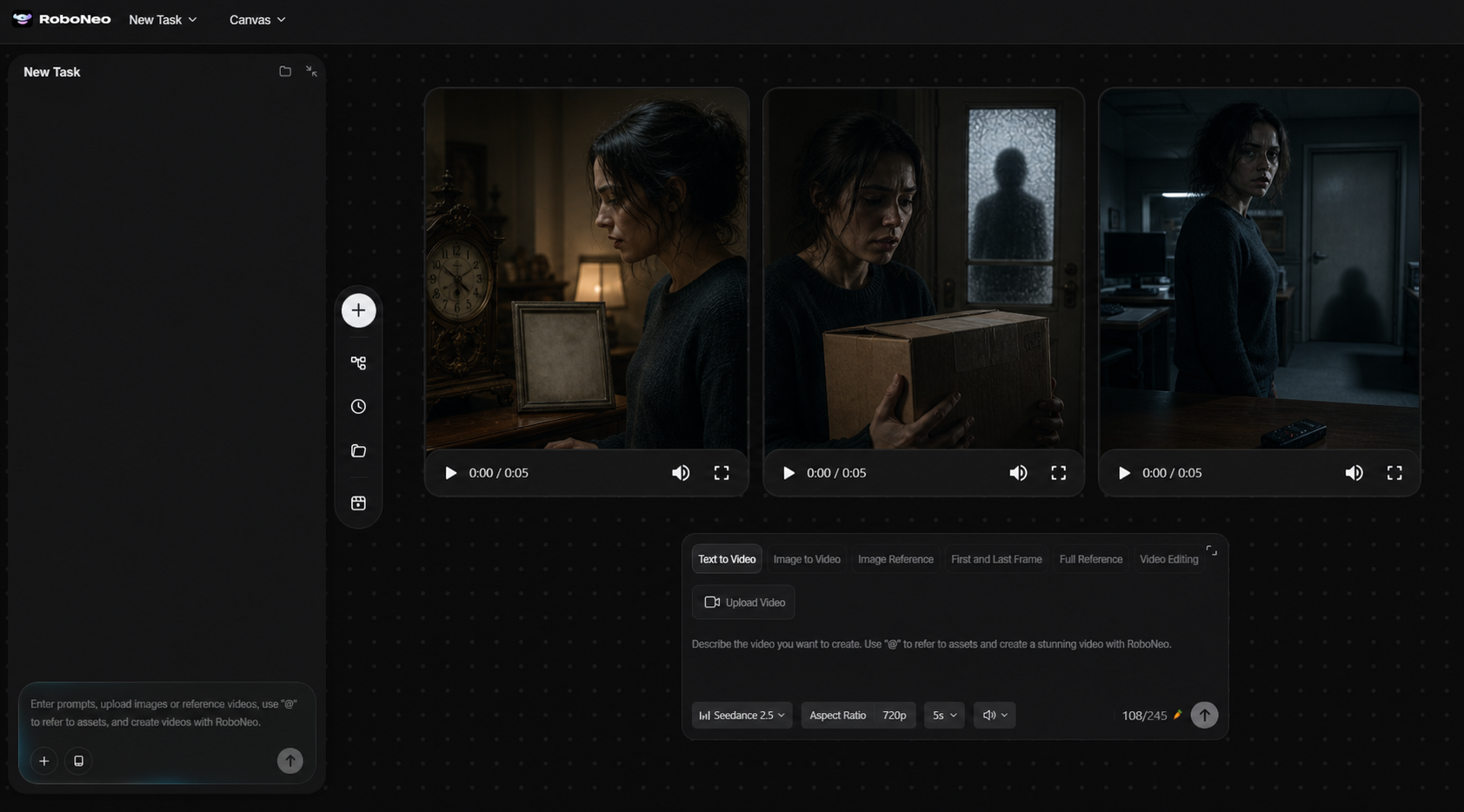 RoboNeo AI horror video creation RoboNeo AI horror video creation