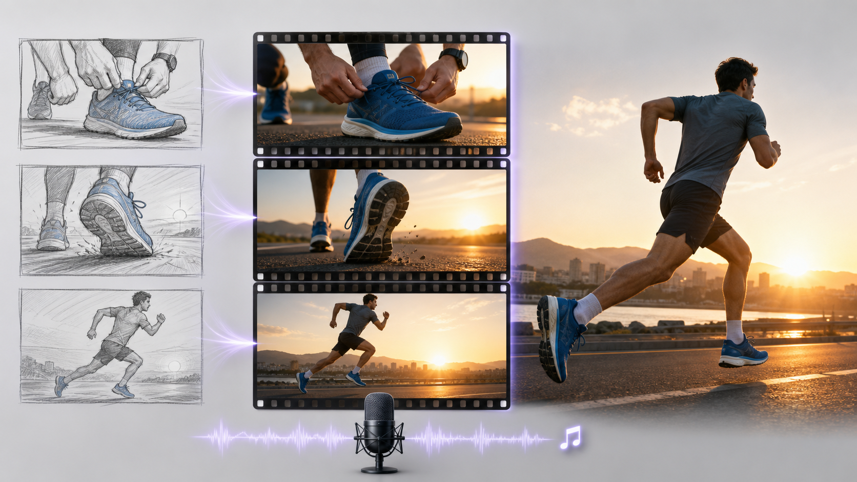 Commercial script to video workflow