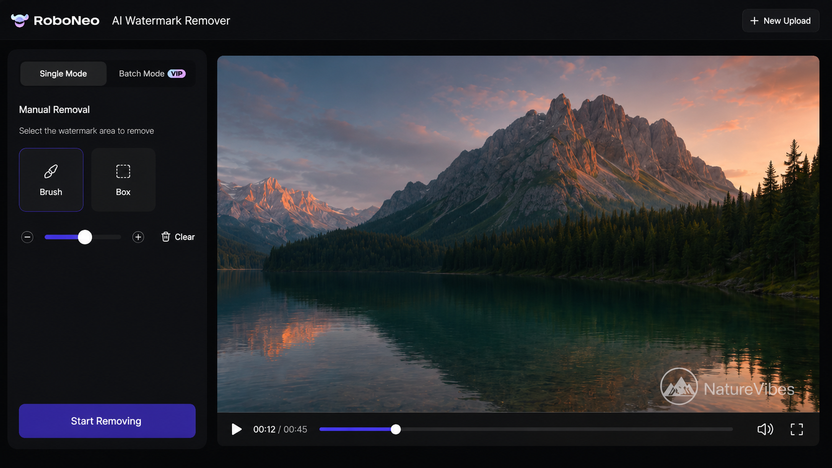 RoboNeo AI Video Watermark Remover