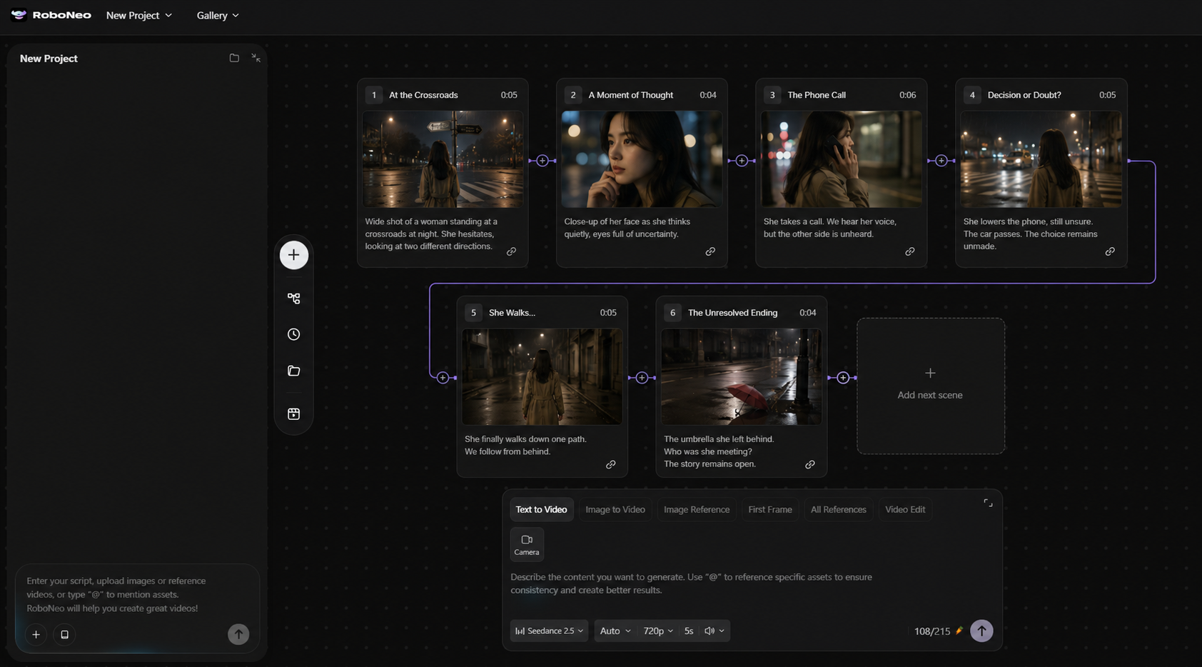 RoboNeo AI video scene creation workflow RoboNeo AI video scene creation workflow