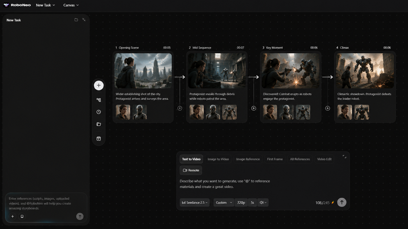 RoboNeo AI video generator movie preview RoboNeo AI video generator movie preview