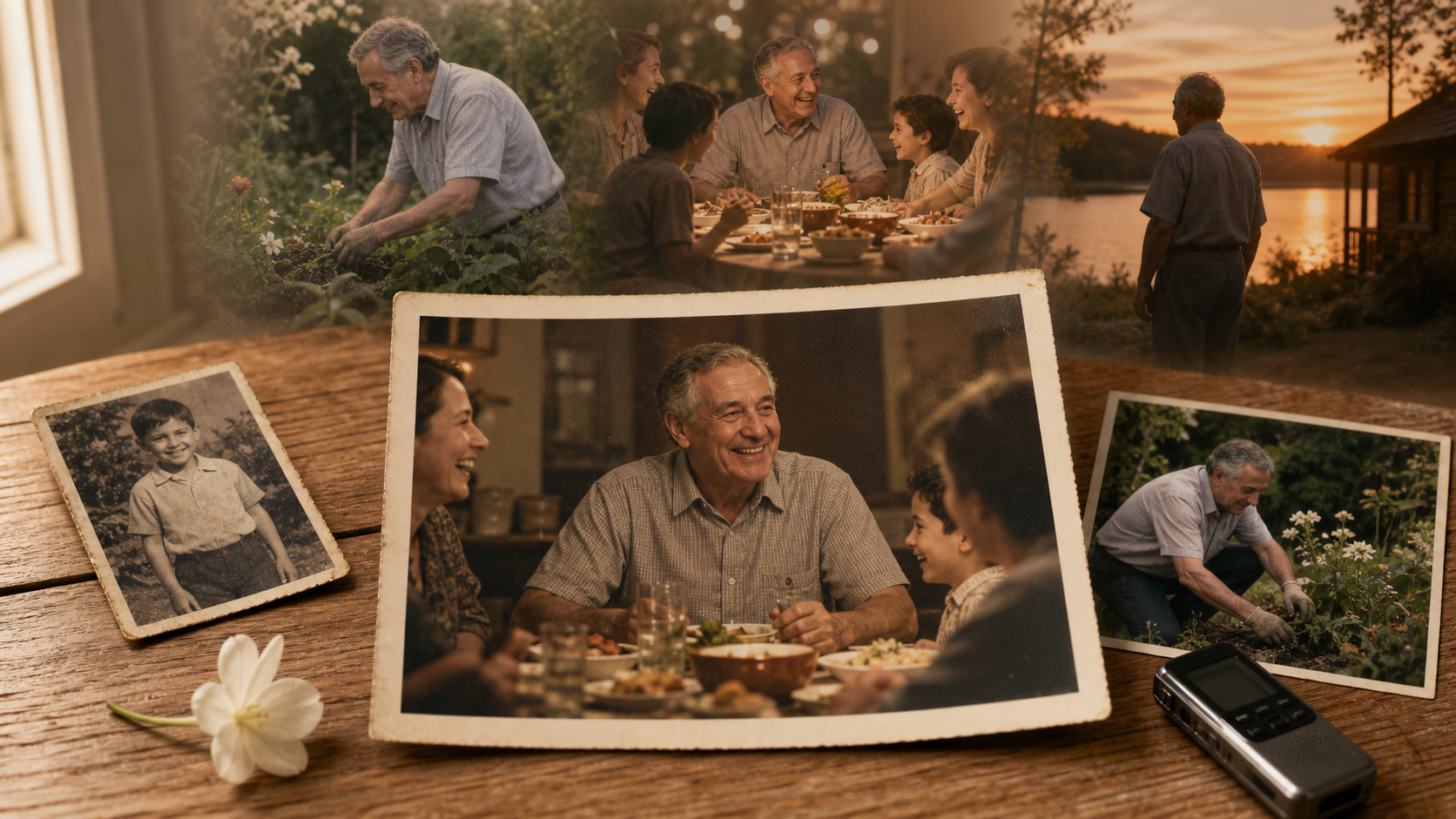 AI memorial video from family memories AI memorial video from family memories