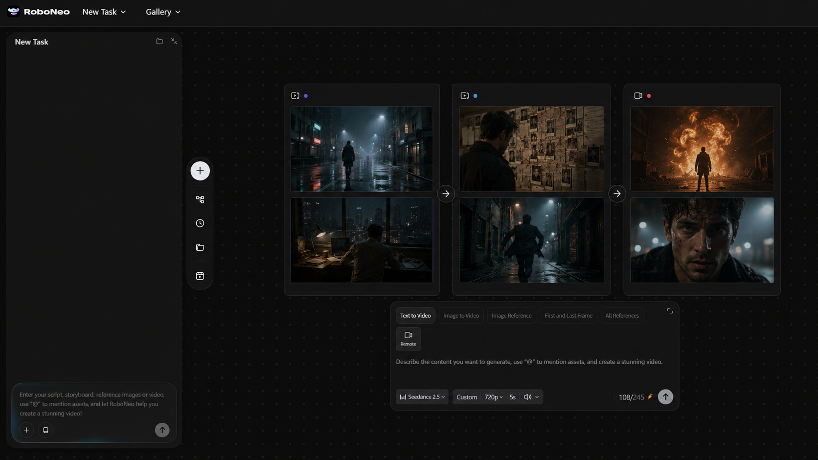 RoboNeo AI video generator film preview RoboNeo AI video generator film preview