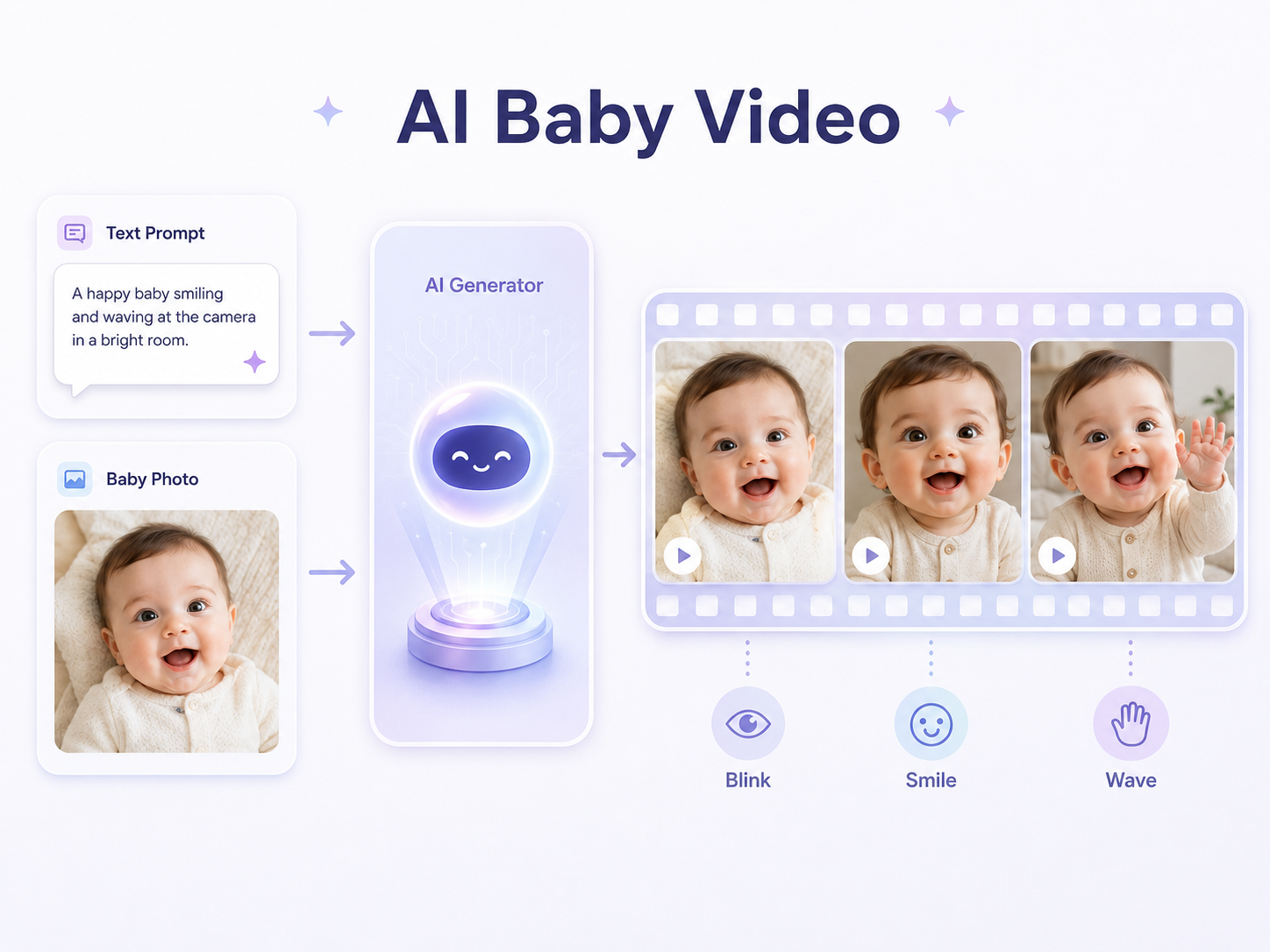 AI Baby Video Generator from text and photo