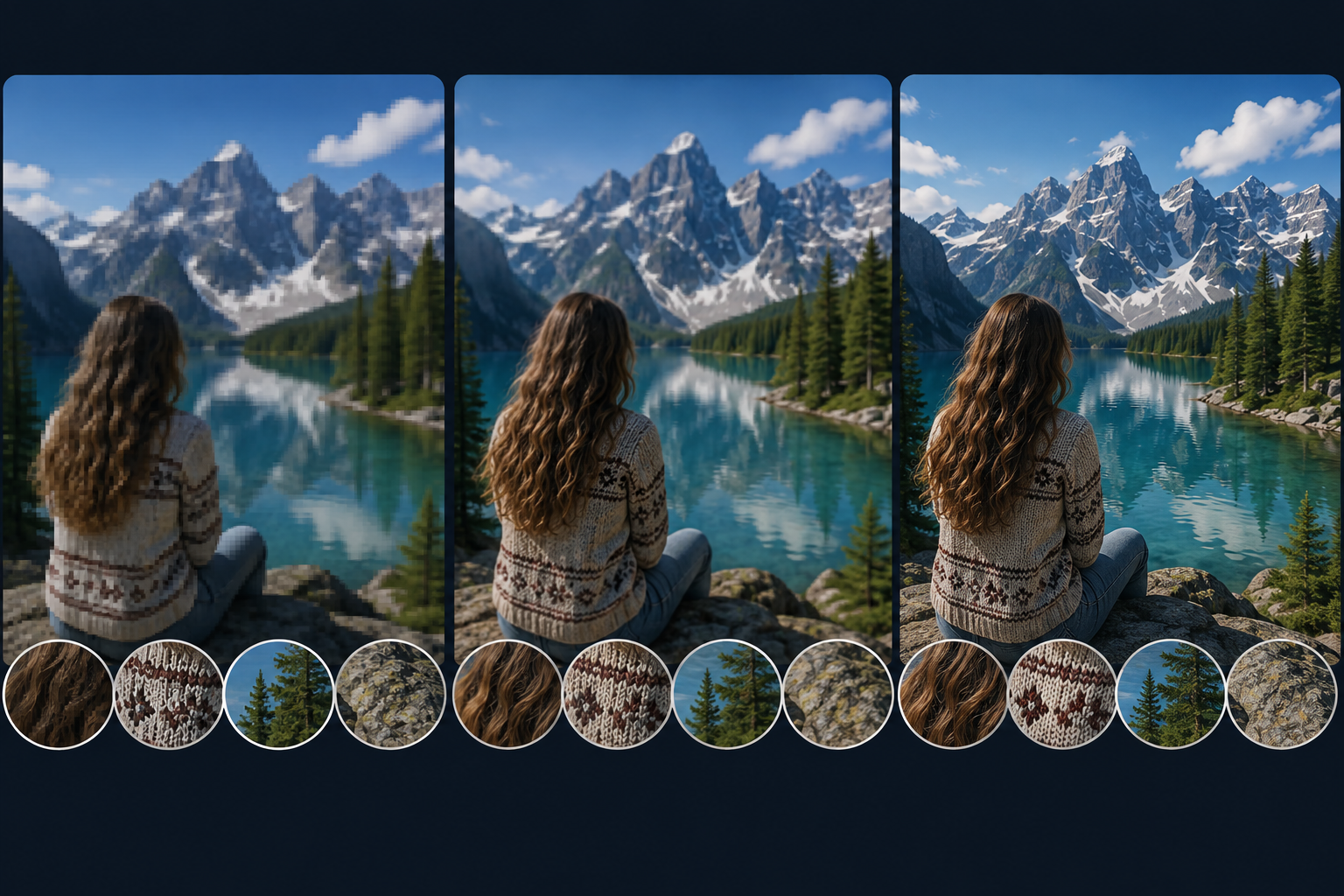 RoboNeo AI Video Enhancer Detail Comparison
