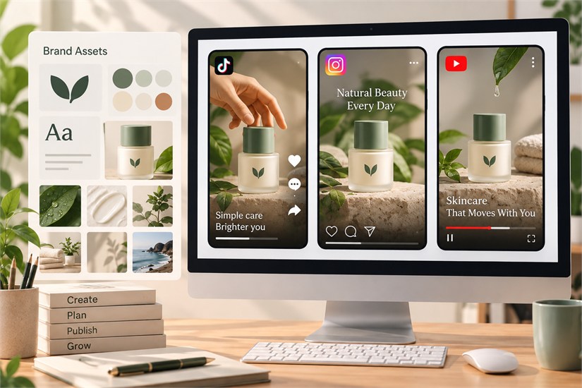 Consistent branded videos across platforms Consistent branded videos across platforms