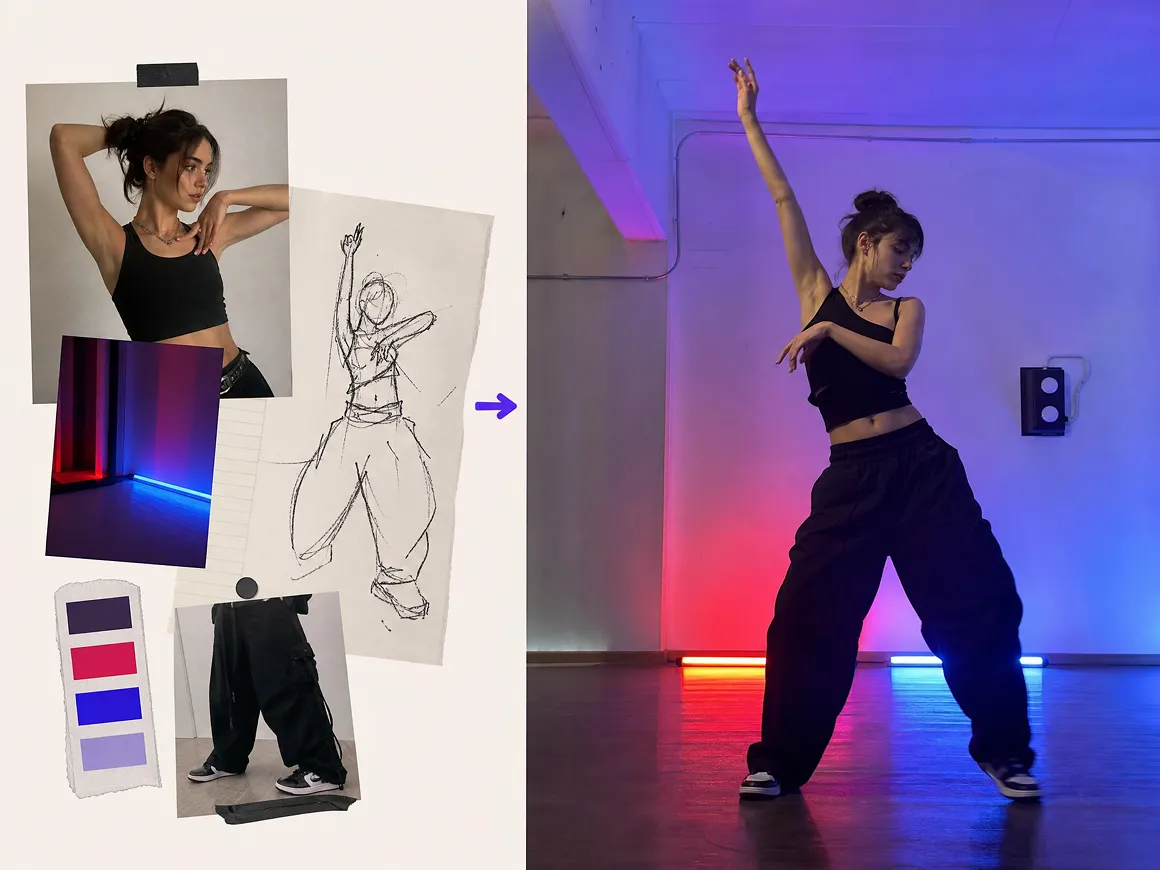RoboNeo AI image generator from visual references
