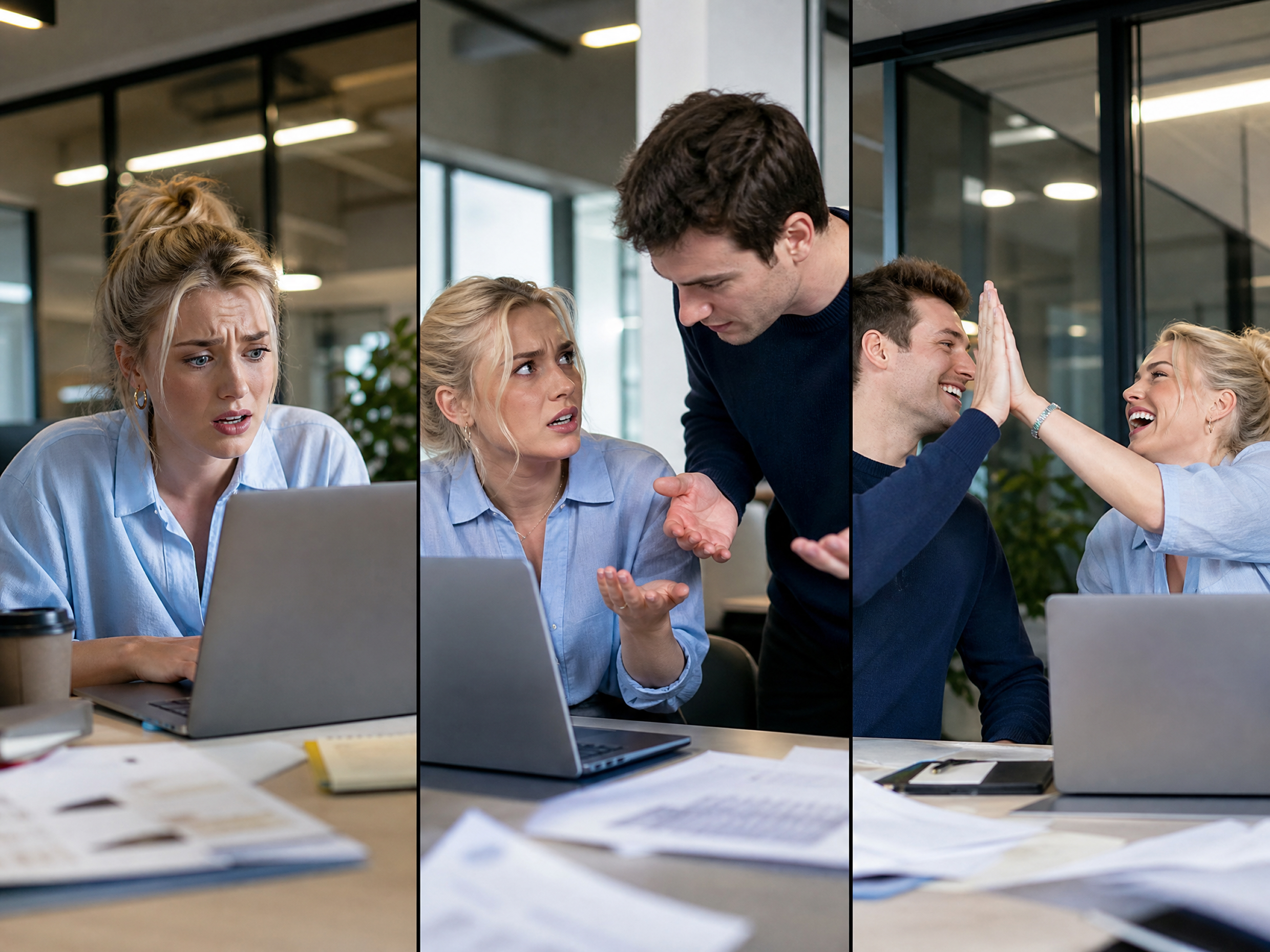 RoboNeo AI storyboard generator office teamwork