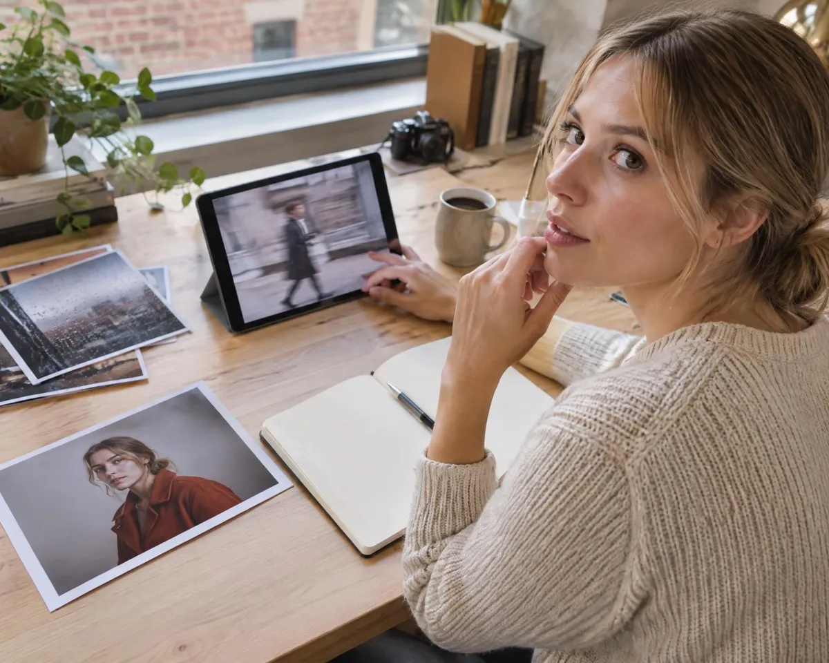 woman making short videos