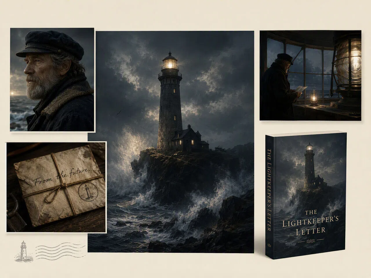 AI scene generator lighthouse story concept