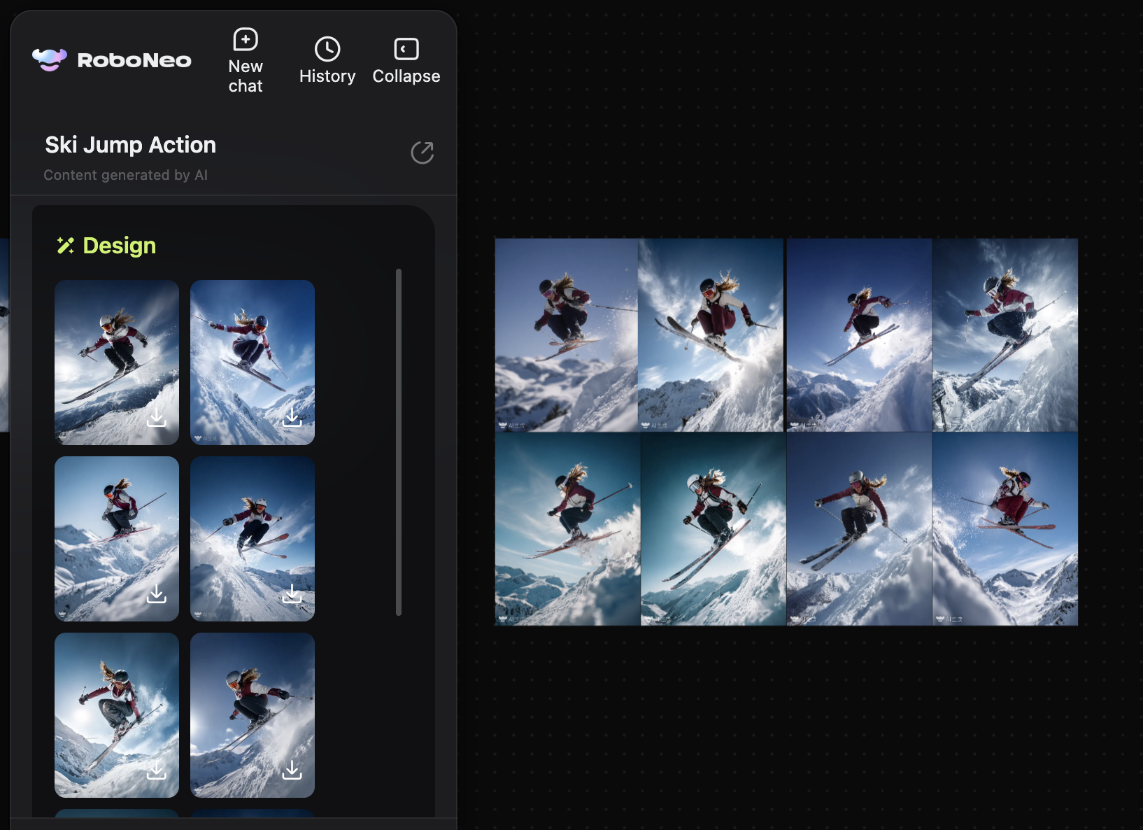 Roboneo Visual Generation