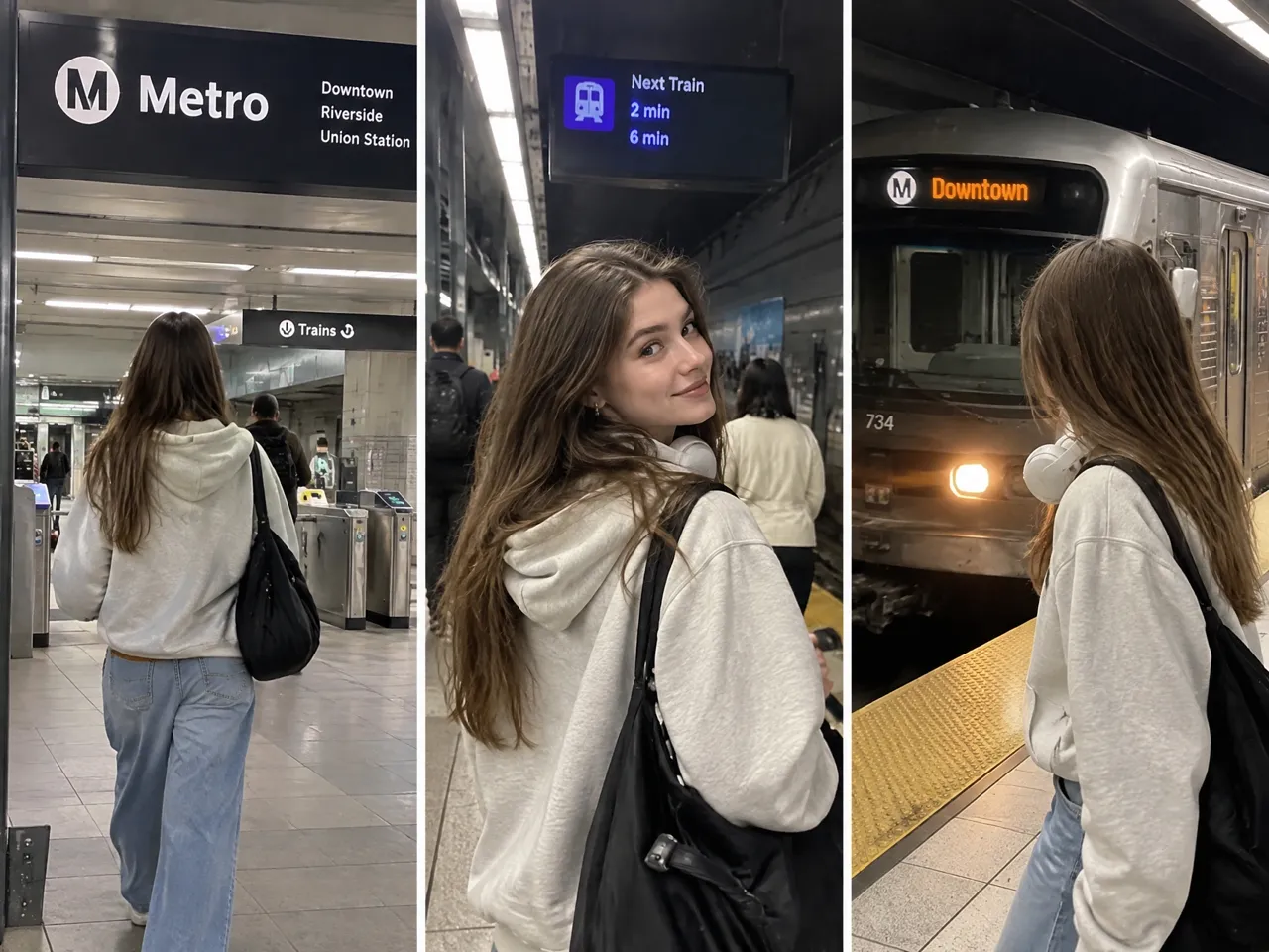 RoboNeo AI video generator metro travel scenes