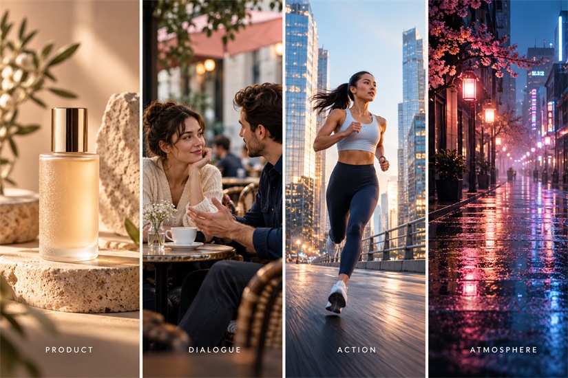 Kling AI video generation scene examples